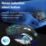 2.4G USB Wireless Bluetooth Mouse – Silent, Ergonomic, Rechargeable, Backlit Office & Gaming Mouse for PC, Laptop & MacBook