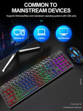 Shadow Illuminated Wired Gaming Keyboard – Mechanical Feel, for Desktop, Laptop & Esports