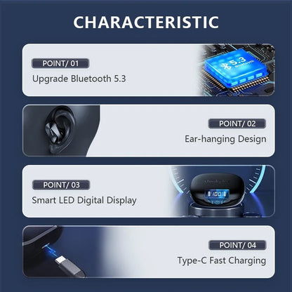 Original Lenovo LP75 TWS Earbuds – Bluetooth 5.3 Wireless Headphones, LED Display, Noise Reduction, Waterproof Headset