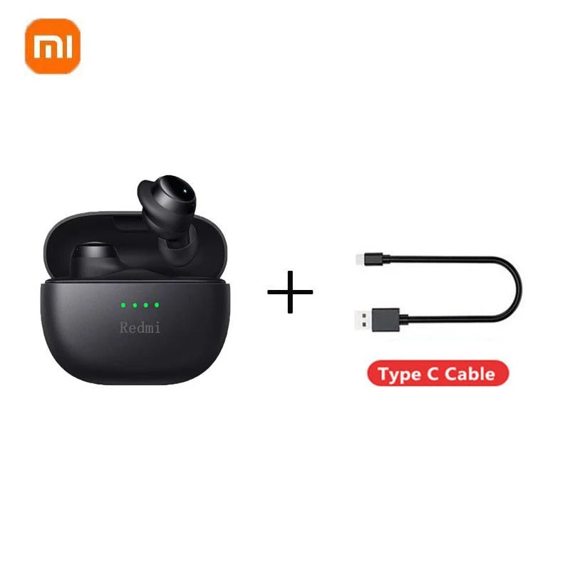 Xiaomi Redmi Bluetooth 5.2 Earbuds – Type-C In-Ear Headphones, Mini Charging Case, Waterproof Sports Earphones