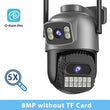 BESDER 15MP PTZ WiFi Camera – Outdoor Dual-Screen IP Cam, 10X Zoom, 10MP Security, Human Detection, O-Kam Pro