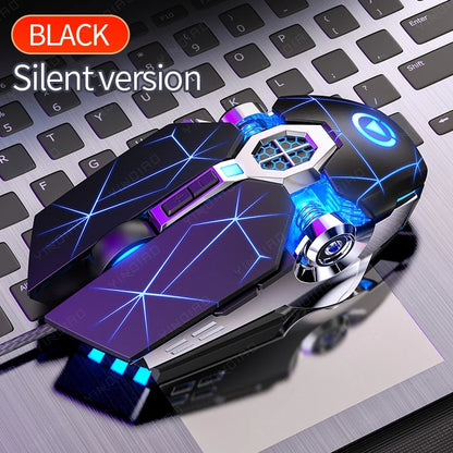 Ergonomic Wired Gaming Mouse – RGB LED Backlit, Silent Click, 3200 DPI, 6-Button USB for PC & Laptop