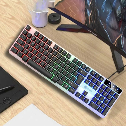 ITLY 104-Key USB Wired Gaming Keyboard – Backlit Keyboard for PC, Laptop & Computer