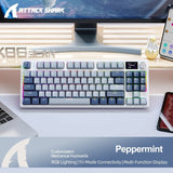 K86 Wireless Hot-Swappable Mechanical Keyboard – Bluetooth/2.4G, Display Screen, Volume Knob for Gaming & Work
