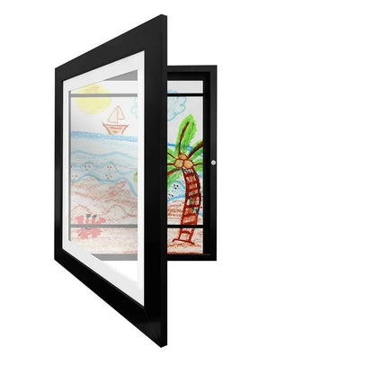 Simple Wooden Flap Photo Frame A4 Framed Picture DIY Children's Exhibition of Paintings Home Decoration Storage Rack