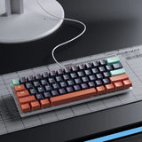 MUCAI MKA610 Mini Mechanical Gaming Keyboard – USB Wired, 61-Key, Red Switch, Detachable Cable for PC & Laptop