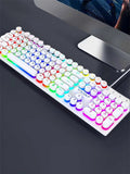 Shadow Illuminated Wired Gaming Keyboard – Mechanical Feel, for Desktop, Laptop & Esports