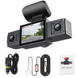 3-Channel Dash Cam – Triple Lens Car Camera with Rear View, DVR, 24H Parking Monitor, Black Box & Car Accessories
