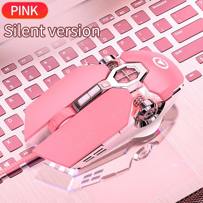 Ergonomic Wired Gaming Mouse – RGB LED Backlit, Silent Click, 3200 DPI, 6-Button USB for PC & Laptop