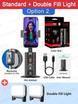 P02 360° Rotating Gimbal Stabilizer – Auto Face Tracking, Selfie & Live Streaming Stand with Remote for TikTok & Smartphones