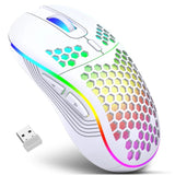 2.4G Wireless RGB Gaming Mouse – Rechargeable, Adjustable DPI, Ergonomic Honeycomb Design for Desktop & Laptop