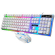 RGB Gaming Keyboard and Mouse Combo – 104-Key Wired LED Backlit Set for PC, Laptop, Desktop & Tablet