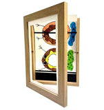 Simple Wooden Flap Photo Frame A4 Framed Picture DIY Children's Exhibition of Paintings Home Decoration Storage Rack