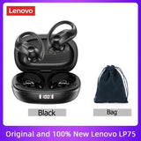 Original Lenovo LP75 TWS Earbuds – Bluetooth 5.3 Wireless Headphones, LED Display, Noise Reduction, Waterproof Headset