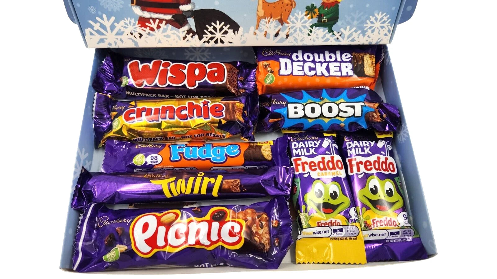 Cadbury Chocolate Freddo Twirl Boost Sweet Gift Box Hamper Christmas Present Set