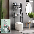3-stufiges Aufbewahrungsregal für die Toilette, für Badezimmer, Wäsche, Waschmaschine, Regal, neu 