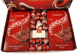Lindt Lindor Milk Chocolate Bars & Santa Gift Box Hamper Christmas Present