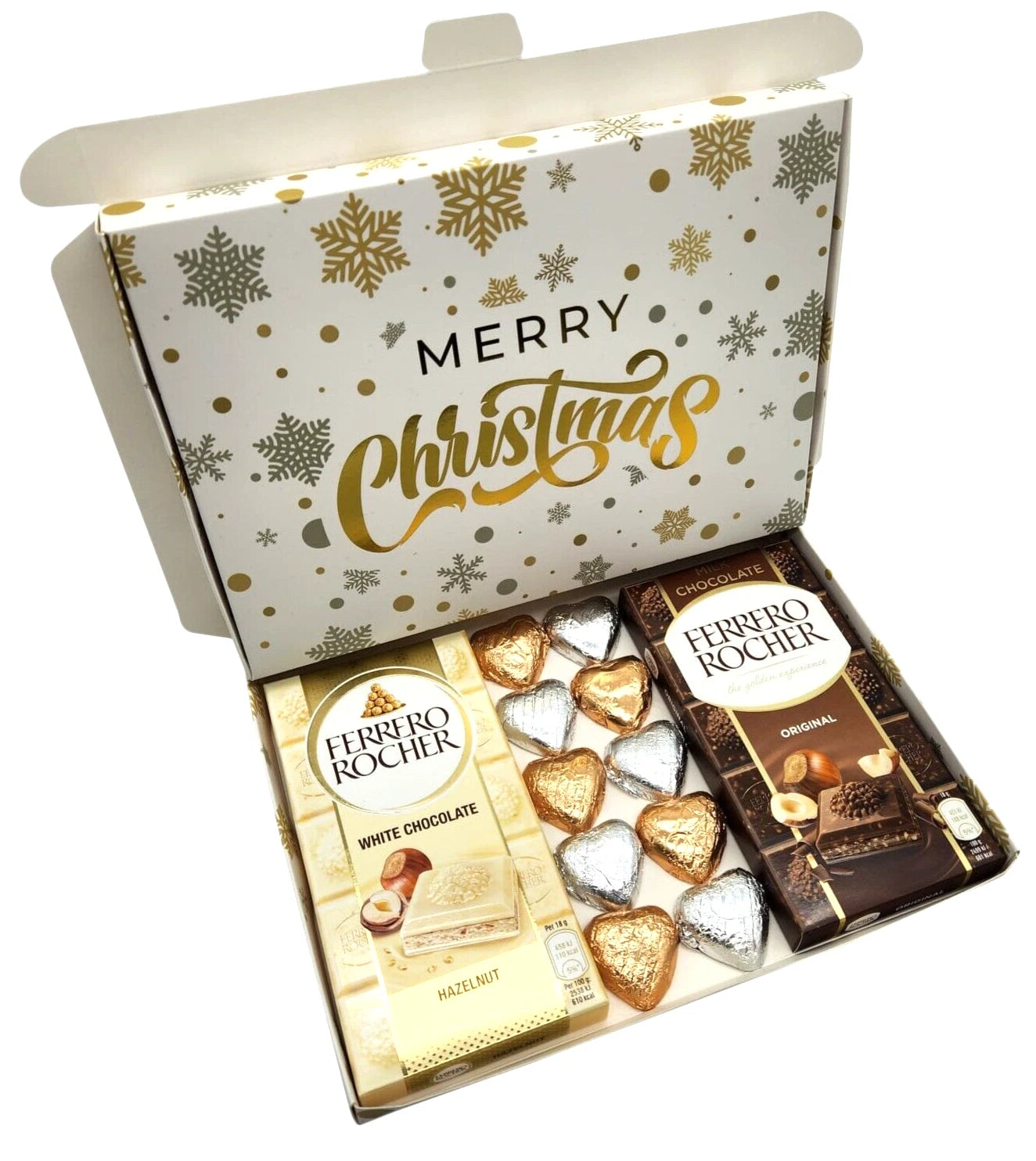 Ferrero Rocher Milk White Chocolate Bars Gift Box Hamper Christmas Present