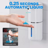 Automatischer Seifenspender, berührungsloser Schaumseifenspender, 380 ml, USB wiederaufladbar