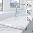 Rouleau de 10 m d'autocollants pour carrelage de cuisine. Autocollant en marbre pour décoration murale de salle de bain 