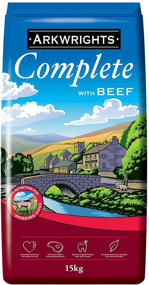 Arkwrights Complete Dry Dog Food 15kg with Chicken Active Sport Working Dogs