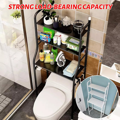 3 Tier Over Toilet Storage Rack Bathroom Laundry Washing Machine Shelf Rack New