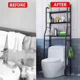 3-stufiges Aufbewahrungsregal für die Toilette, für Badezimmer, Wäsche, Waschmaschine, Regal, neu 