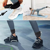 Pair Gym Straps Exercise Ankle Cuff Double D Ring WeightLifting Cable Attachment