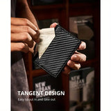 1pc Side Push Pop Up Card Holder, Thin RFID Blocking Card Case, Can Hold 9 Cards